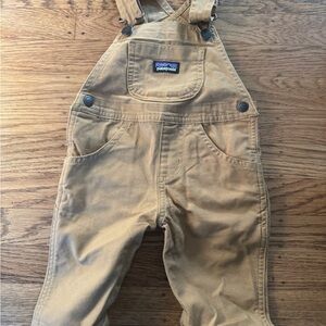 Patagonia Tan Canvas Kids Overalls